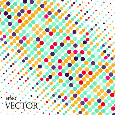 round dot modern background vector