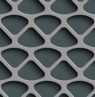 gray plate perforated vector seamless pattern