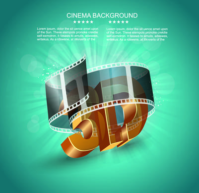 creative cinema art backgrounds vectors