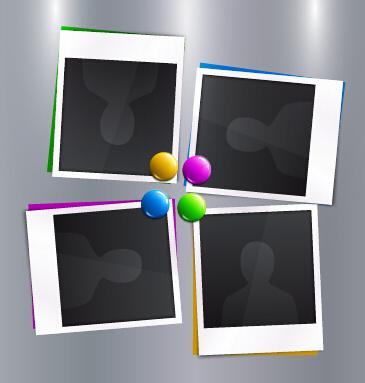 vector empty photo frames design