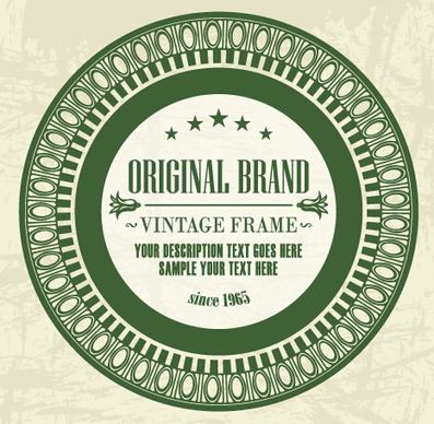 dark green floral frame vectors