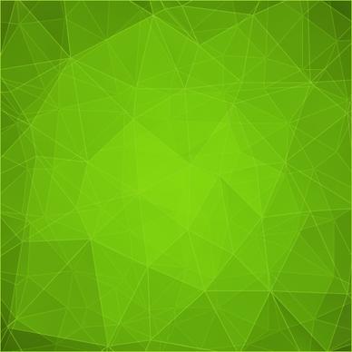 green geometric shapes background vector