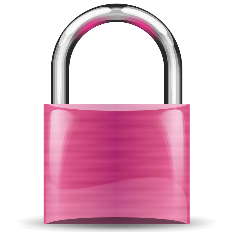 padlock purple