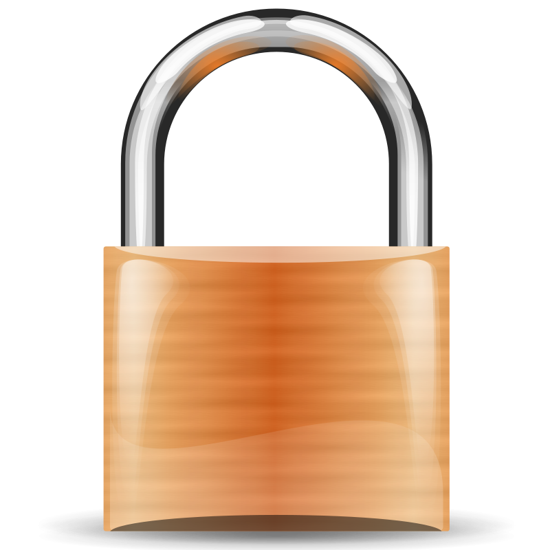 padlock orange