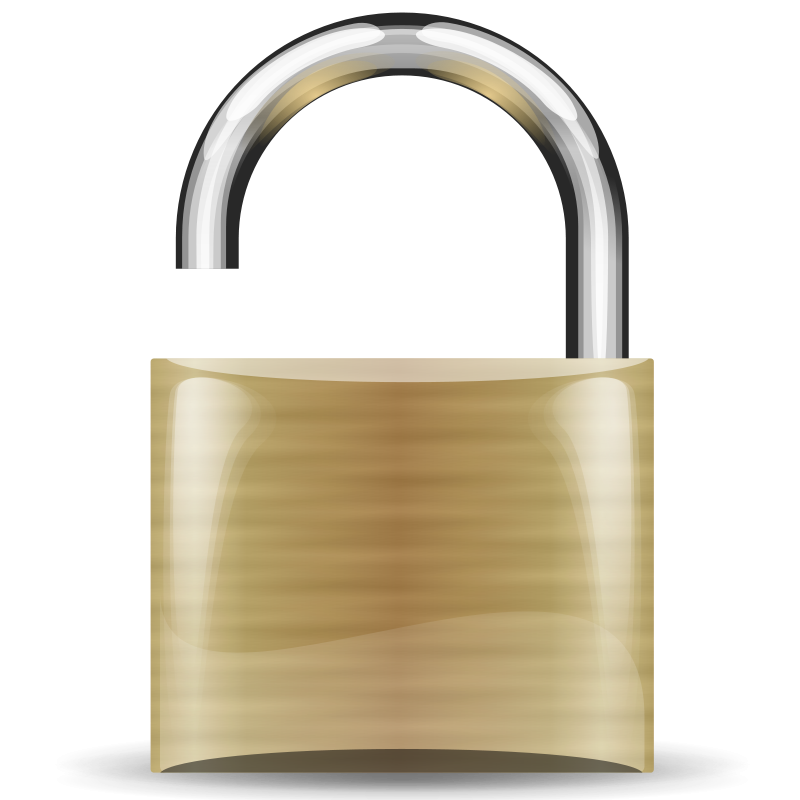 open padlock