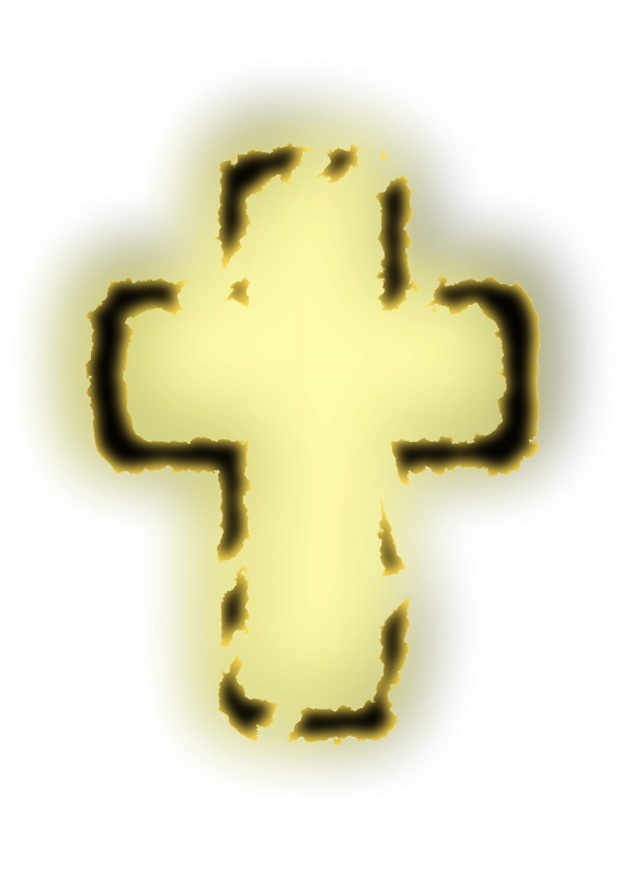 glowing cross