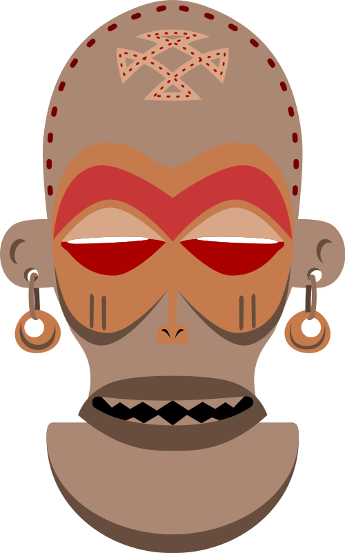 African Mask. Chokwe, Angola, Zaire