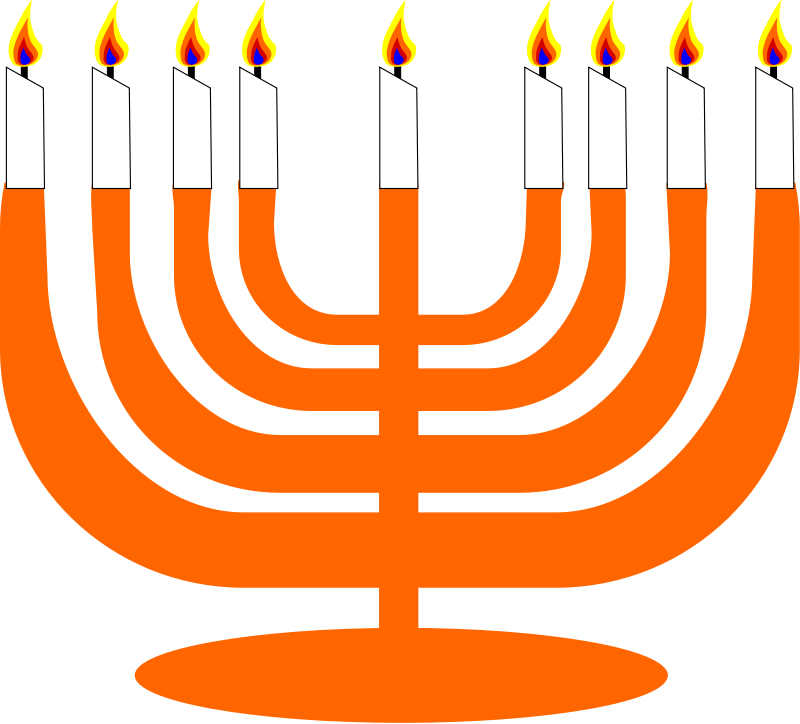 Simple Menorah For Hanukkah