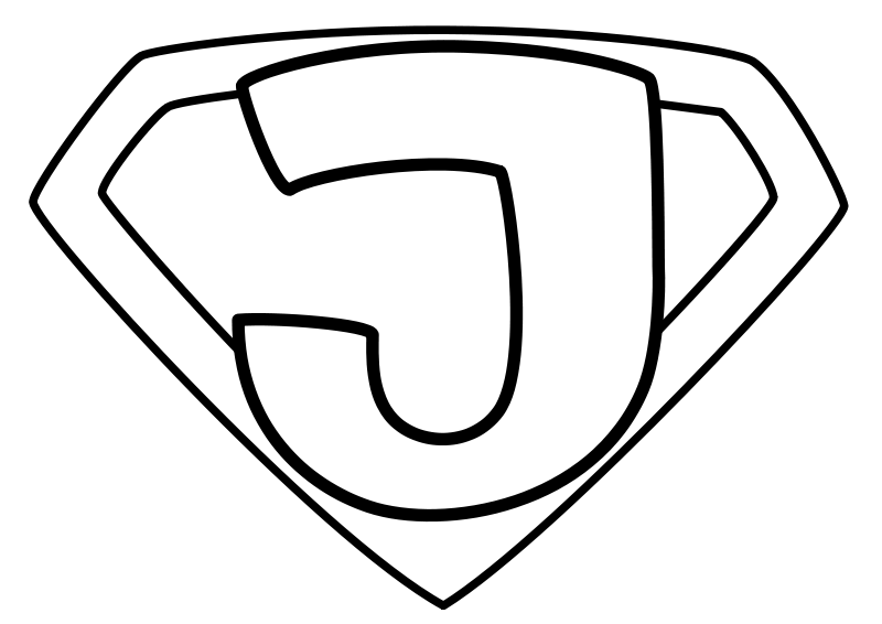 Super Jesus Enhanced Outline