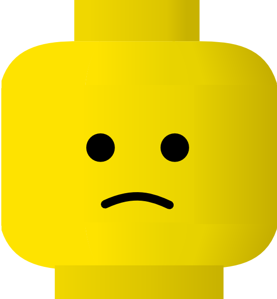 Lego Smile Sad clip art