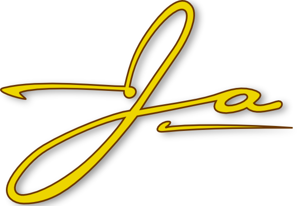 Ja Signature Script clip art