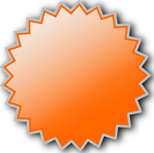 Noonespillow Basic Starburst Badge clip art