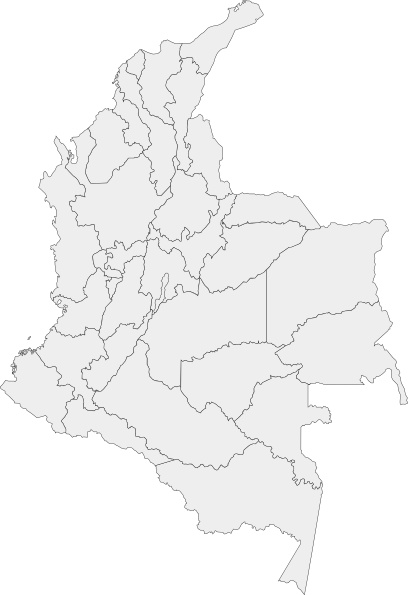 Divisions Of Colombia Map clip art