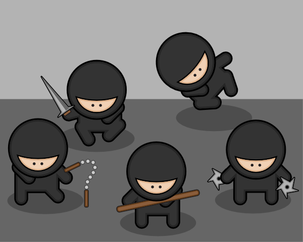 Ninjas clip art