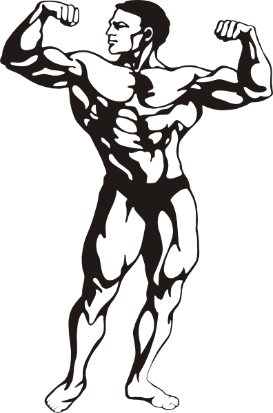 Body Builder clip art