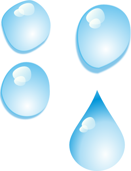 Set Of Water Drops clip art