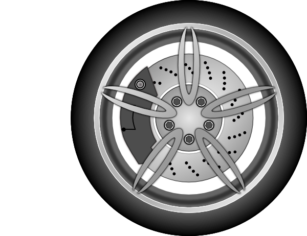 Car Wheel clip art