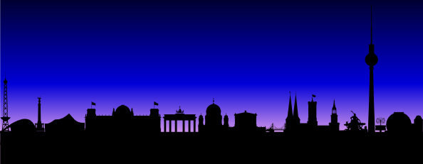 Berlin Germany Skyline clip art