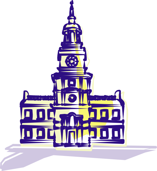 Independence Hall clip art