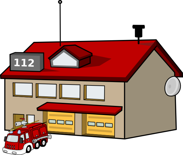 Fire Station clip art