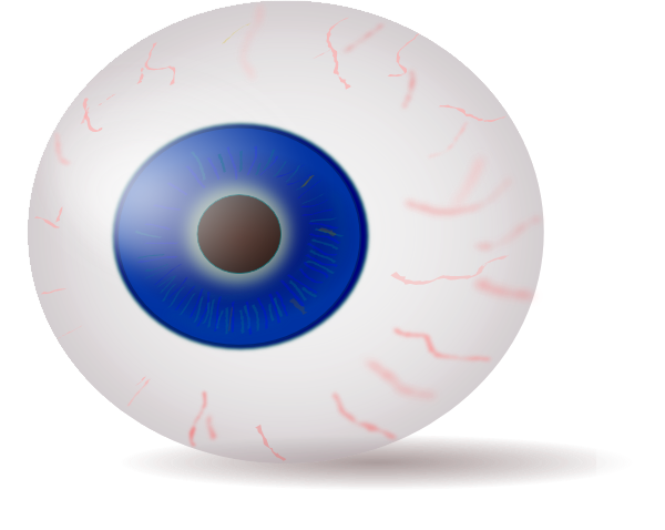 Eyeball Blue Realistic clip art