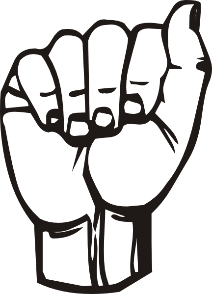 Sign Language A clip art