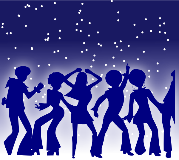 Disco Dancers clip art