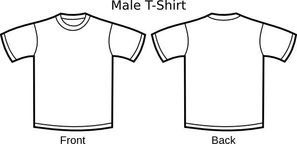 T Shirt Template clip art