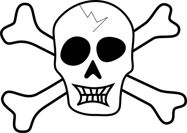 Pirate Skull And Bones clip art