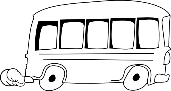 School Bus Outline clip art