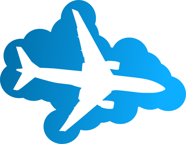 Plane In The Sky clip art