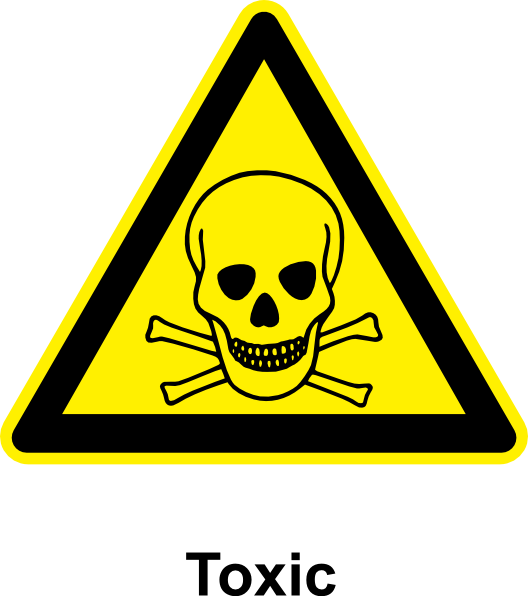 Sign Toxic clip art