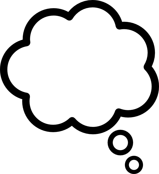 Thought Cloud clip art