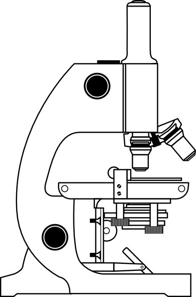 Microscope With Labels clip art