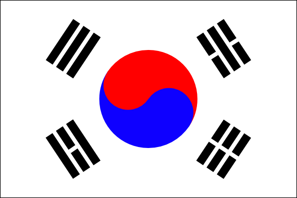 Flag Of Korea clip art