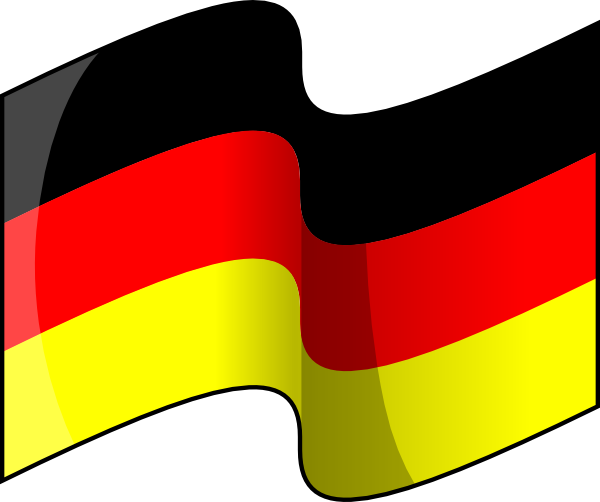 Waving German Flag clip art