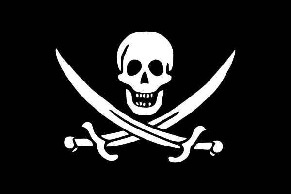 Pirate Flag Jack Rackham clip art