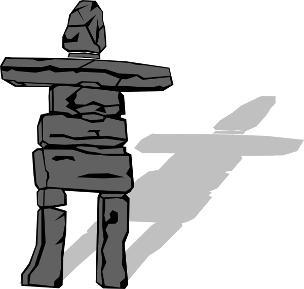 Inuit Inukshuk clip art