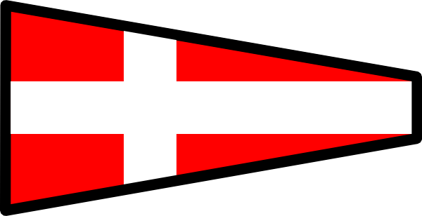 International Maritime Signal Flag 4 clip art