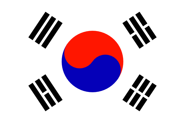 South KoreaTaegeukgi clip art