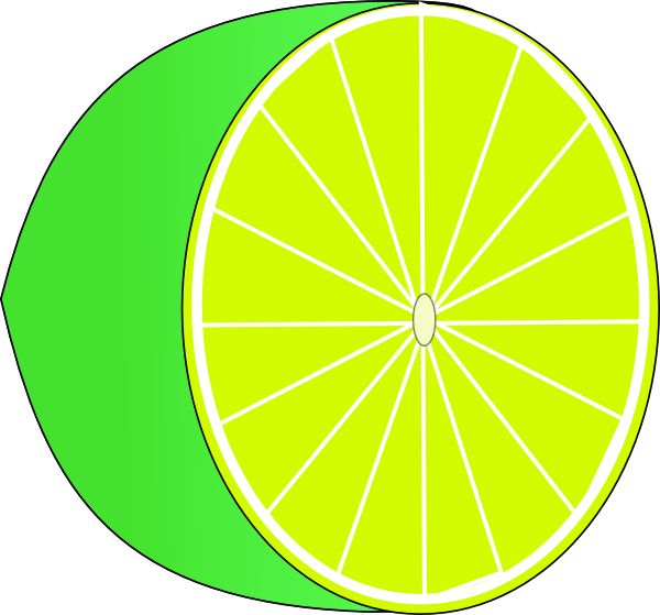 Lime Half clip art