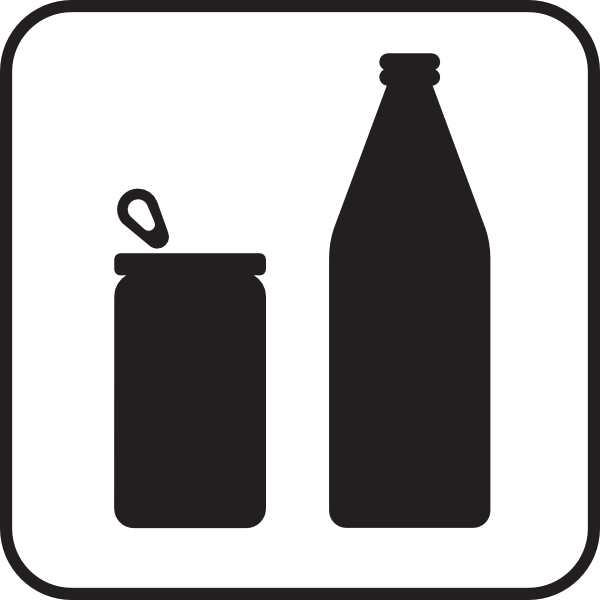 Cans Or Bottles White clip art