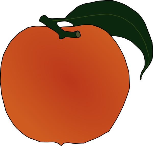 Peach clip art