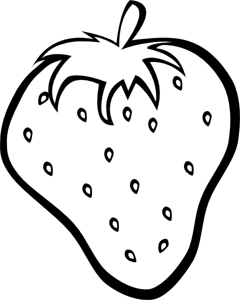 Outline Strawberry clip art