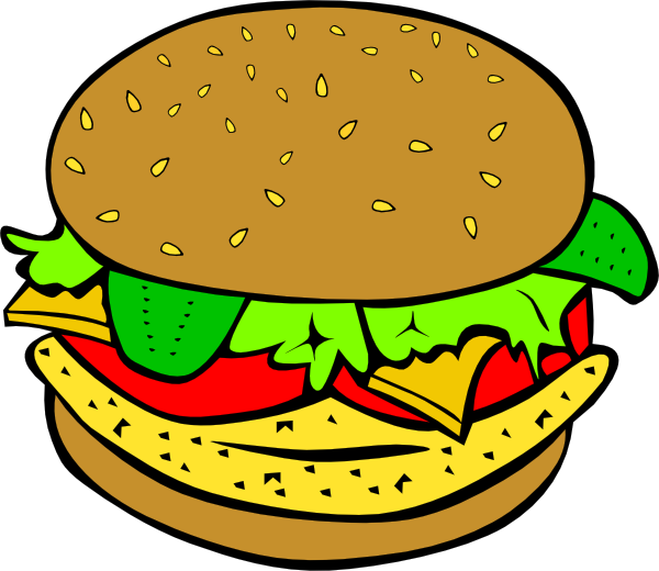 Fast Food Lunch Dinner Ff Menu clip art