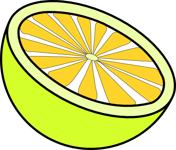 Cut Lemon clip art