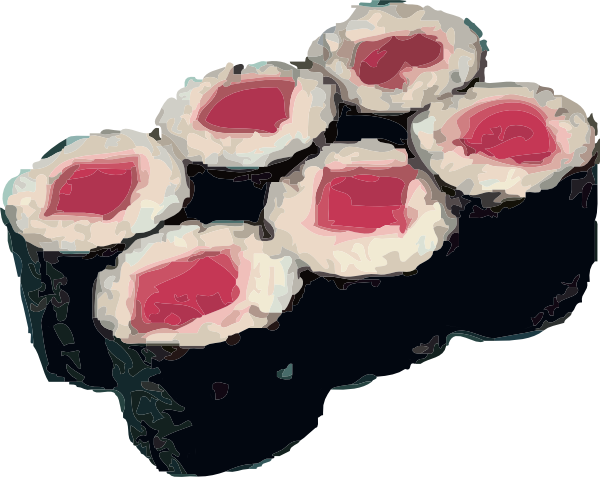 Tekka Maki Sushi clip art