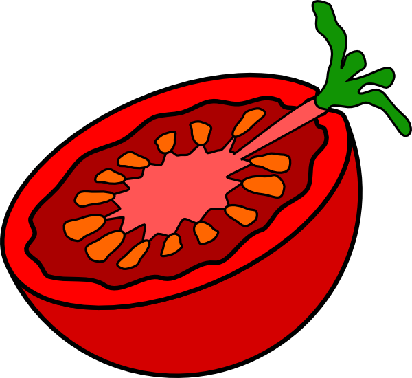 Cut Tomato clip art