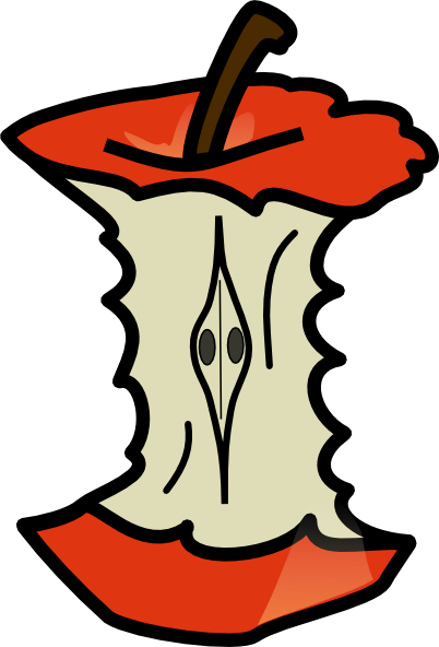 Apple Core clip art