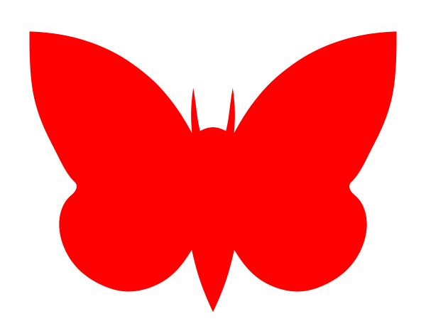 Moth Red clip art